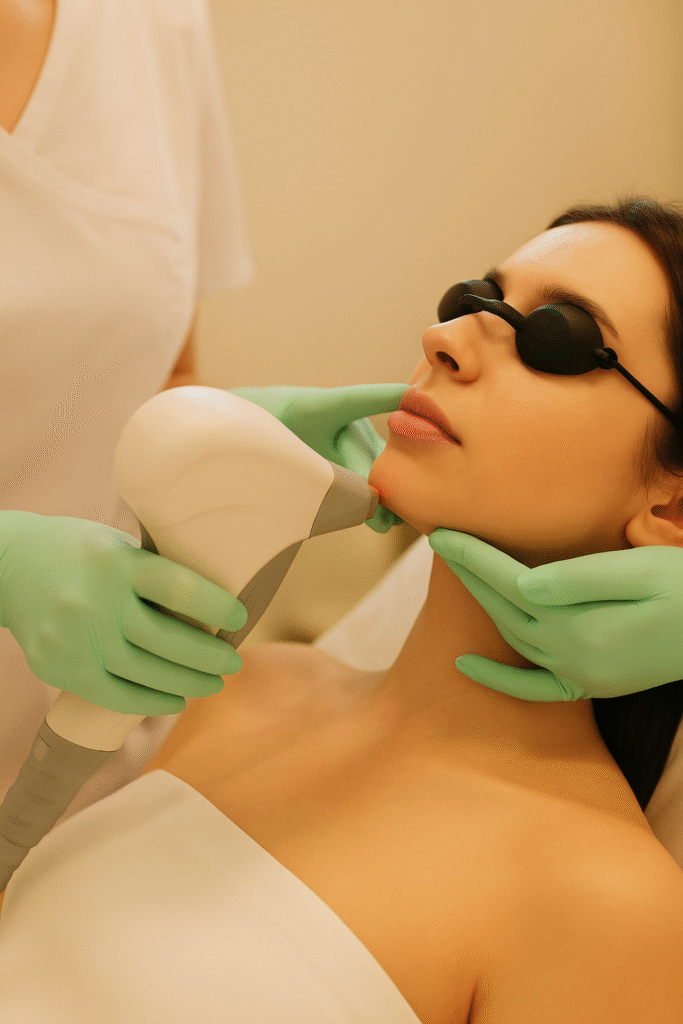 Épilation laser visage menton – traitement définitif des poils – Paris Centre du Champ de Mars