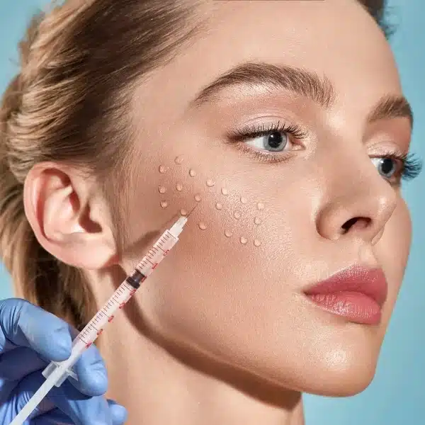 Femme recevant une injection de SkinBooster à Paris pour améliorer la qualité de peau