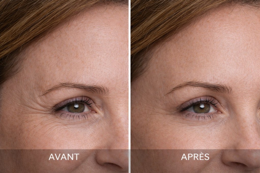 botox pattes oie avant apres paris