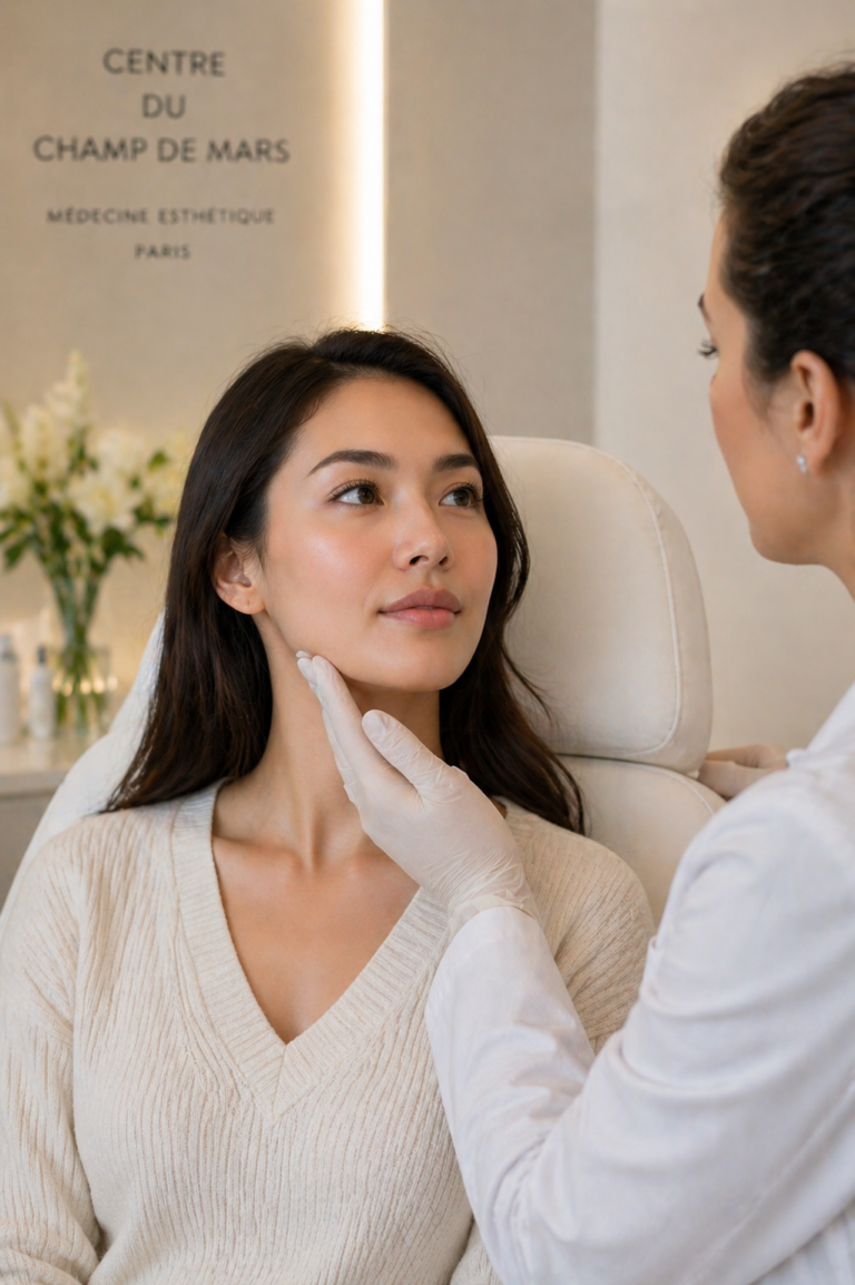 botox masseters resultat naturel consultation paris