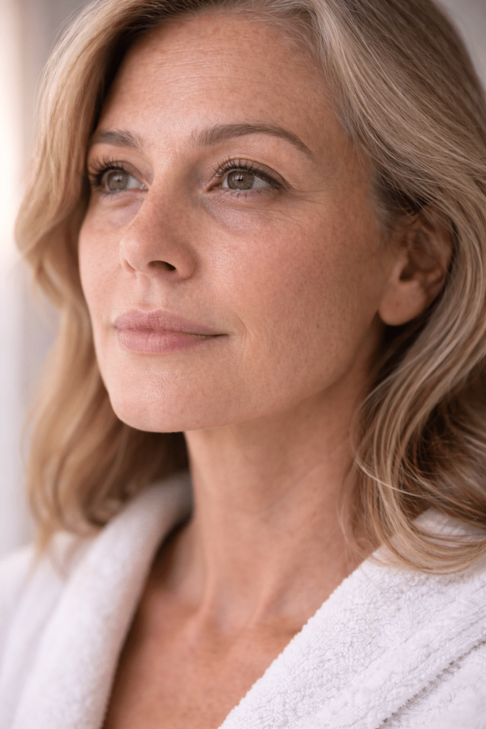 poches sous les yeux femme 65 ans visage paris
