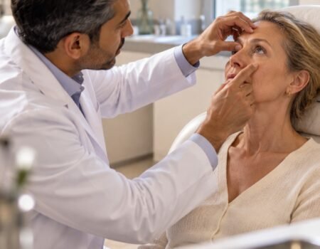 Xanthélasma des paupières : consultation médicale avant traitement